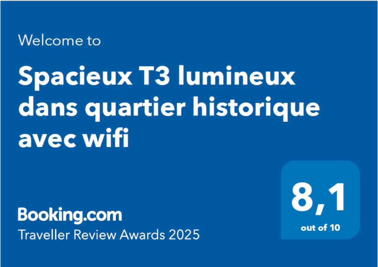 Spacieux T3 Lumineux Dans Quartier Historique Avec Wifi เรอดง ภายนอก รูปภาพ